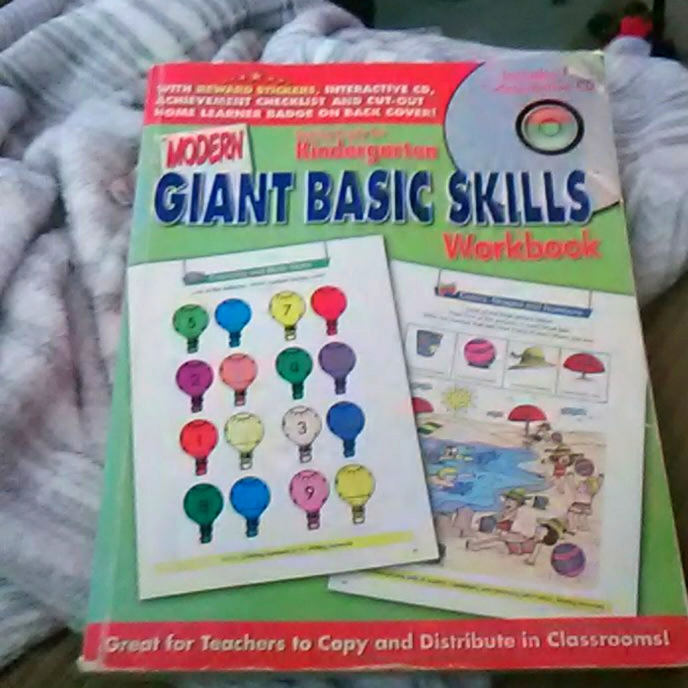 Workbook for kids for homeschooling